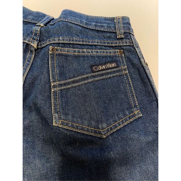 Vintage 80s Calvin Klein Women's High Waist Tapered Leg Jeans Medium Blue size 9 - Picture 9 of 9